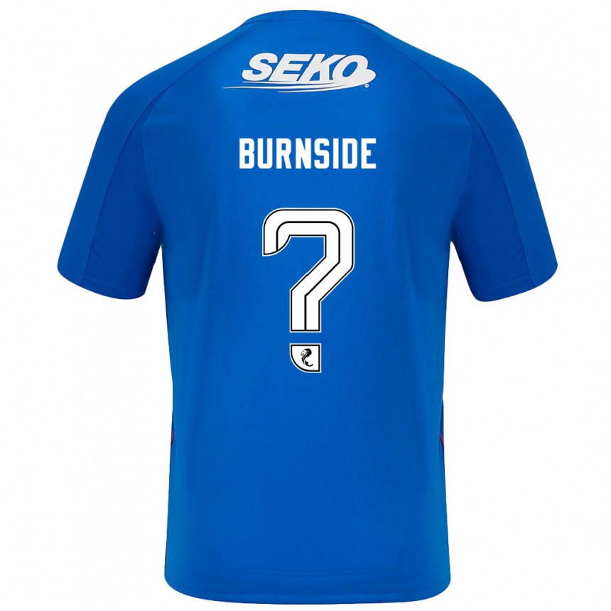 Niño Fútbol Camiseta Callum Burnside #0 Azul Oscuro 1ª Equipación 2024/25 Argentina