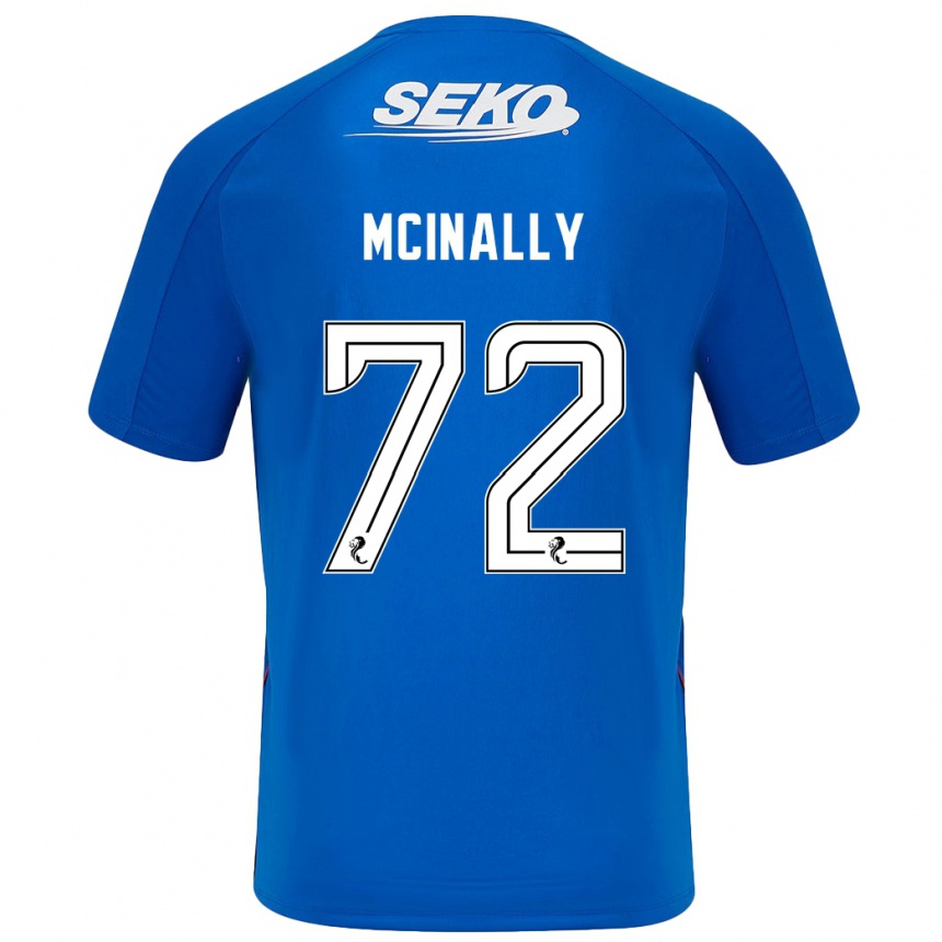 Niño Fútbol Camiseta Darren Mcinally #72 Azul Oscuro 1ª Equipación 2024/25 Argentina