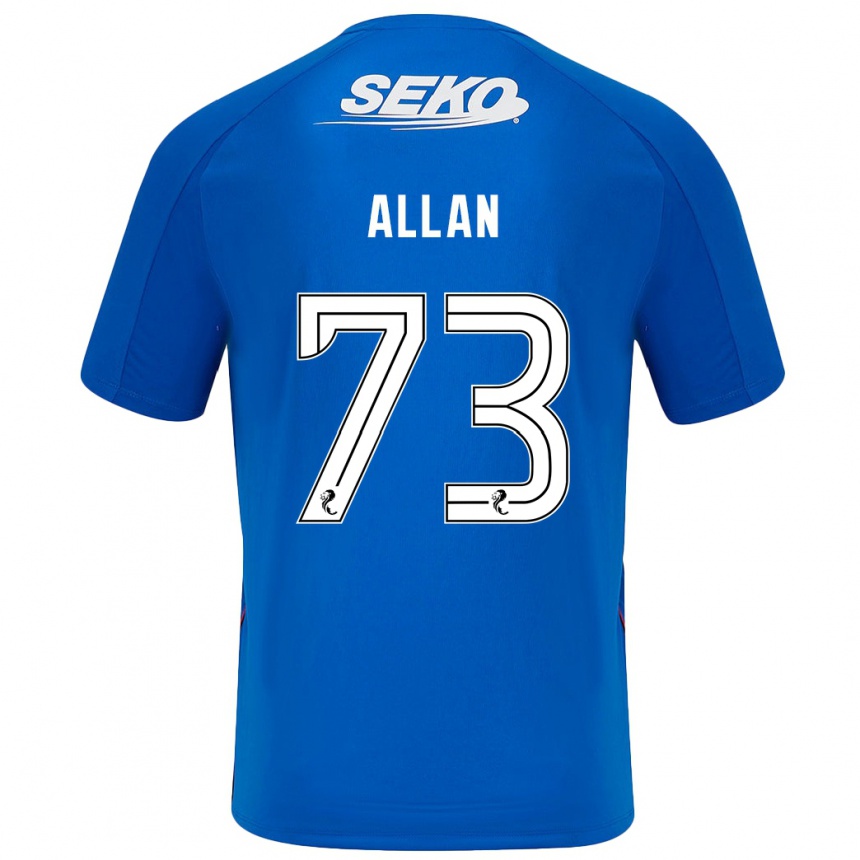 Niño Fútbol Camiseta Connor Allan #73 Azul Oscuro 1ª Equipación 2024/25 Argentina