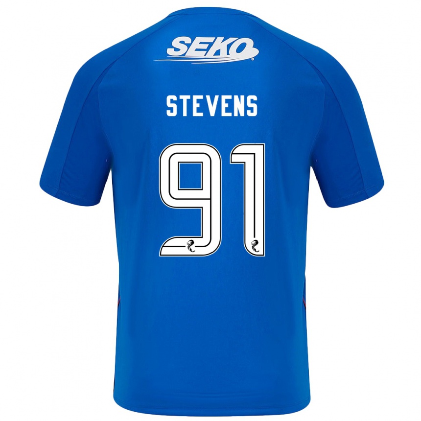 Niño Fútbol Camiseta Archie Stevens #91 Azul Oscuro 1ª Equipación 2024/25 Argentina