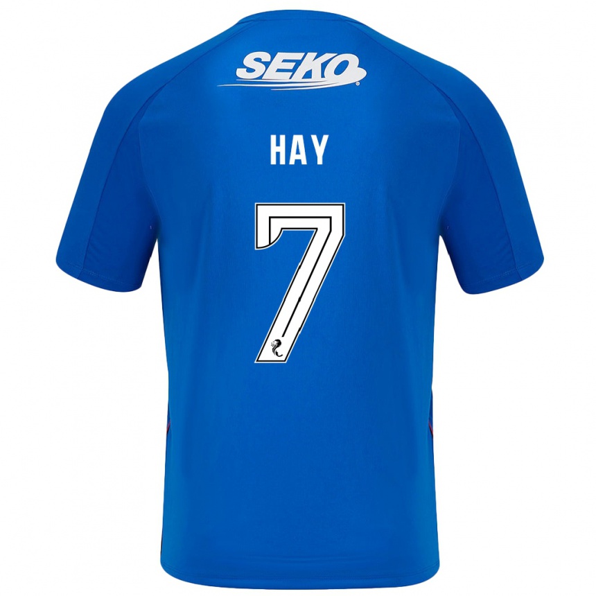 Niño Fútbol Camiseta Brogan Hay #7 Azul Oscuro 1ª Equipación 2024/25 Argentina