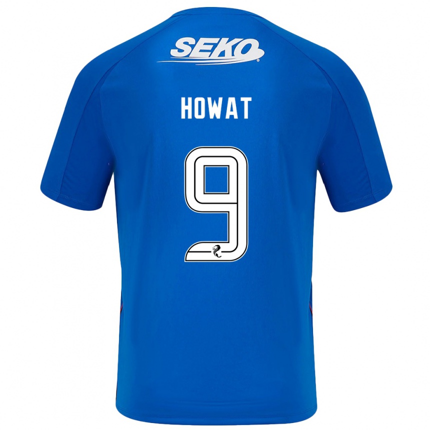 Niño Fútbol Camiseta Kirsty Howat #9 Azul Oscuro 1ª Equipación 2024/25 Argentina