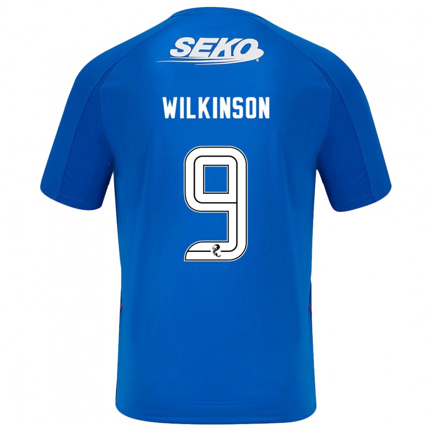 Niño Fútbol Camiseta Katie Wilkinson #9 Azul Oscuro 1ª Equipación 2024/25 Argentina