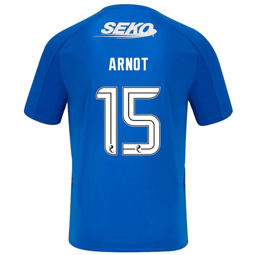 Niño Fútbol Camiseta Elizabeth Arnot #15 Azul Oscuro 1ª Equipación 2024/25 Argentina