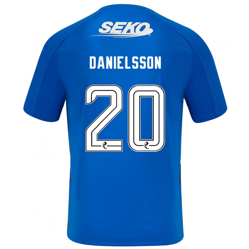 Niño Fútbol Camiseta Jenny Julia Danielsson #20 Azul Oscuro 1ª Equipación 2024/25 Argentina