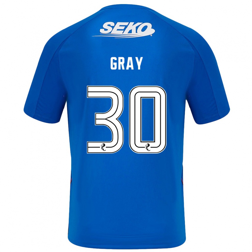 Niño Fútbol Camiseta Georgia Gray #30 Azul Oscuro 1ª Equipación 2024/25 Argentina