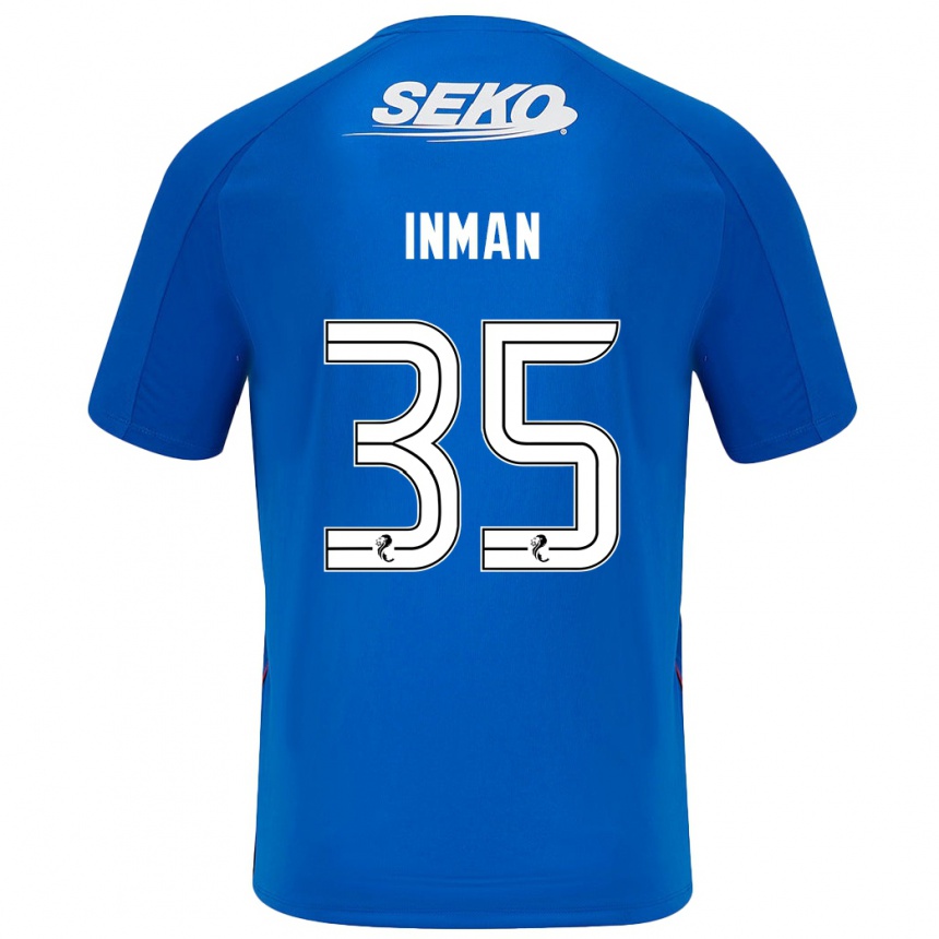 Niño Fútbol Camiseta Lucy Inman #35 Azul Oscuro 1ª Equipación 2024/25 Argentina