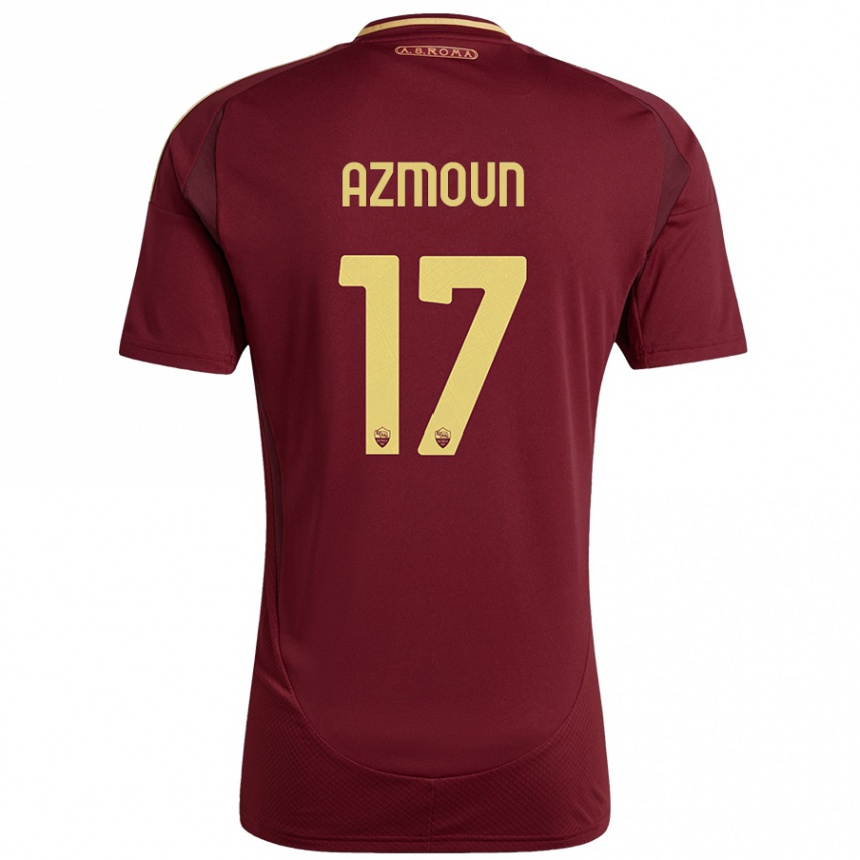 Niño Fútbol Camiseta Sardar Azmoun #17 Rojo Marrón Dorado 1ª Equipación 2024/25 Argentina