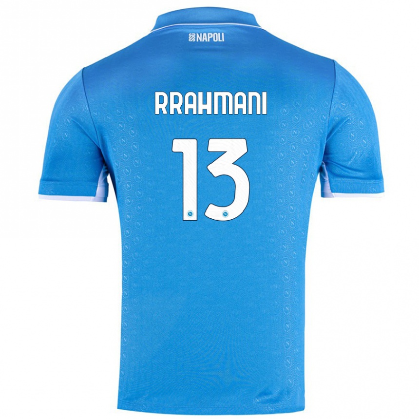 Niño Fútbol Camiseta Amir Rrahmani #13 Azul Cielo 1ª Equipación 2024/25 Argentina