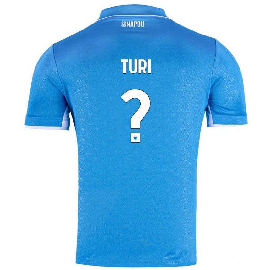 Niño Fútbol Camiseta Claudio Turi #0 Azul Cielo 1ª Equipación 2024/25 Argentina