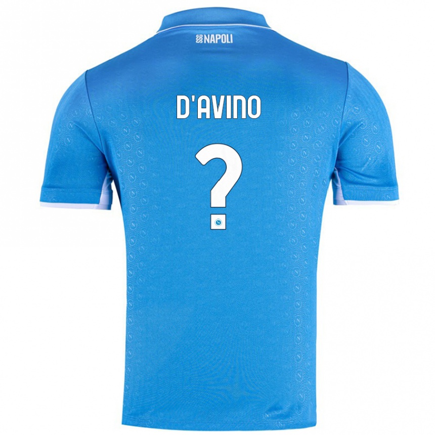 Niño Fútbol Camiseta Luigi D'avino #0 Azul Cielo 1ª Equipación 2024/25 Argentina