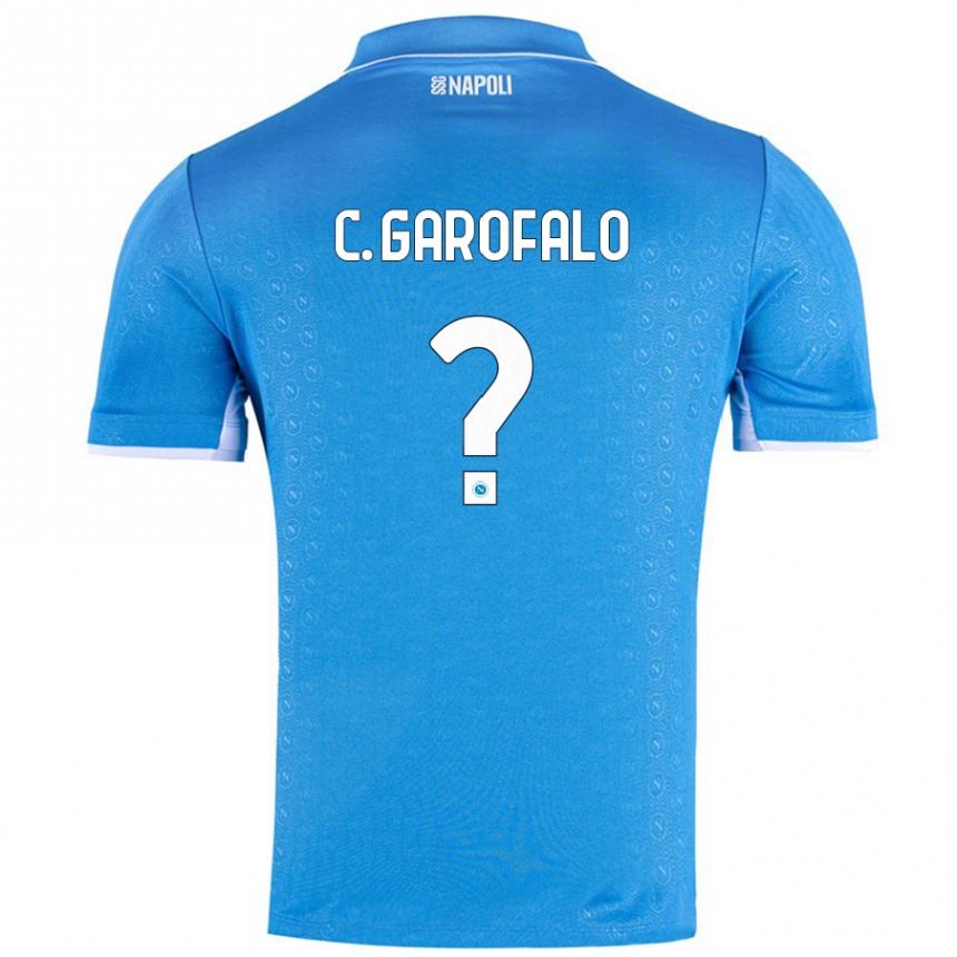 Niño Fútbol Camiseta Christian Garofalo #0 Azul Cielo 1ª Equipación 2024/25 Argentina