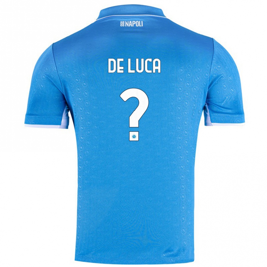 Niño Fútbol Camiseta Alfonso De Luca #0 Azul Cielo 1ª Equipación 2024/25 Argentina