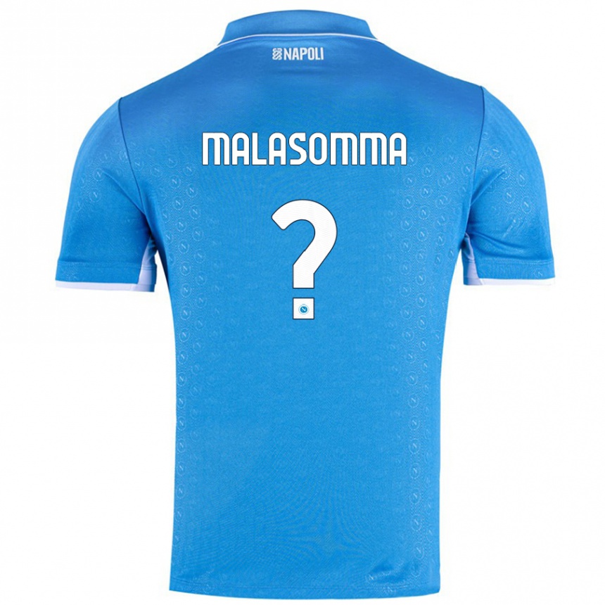 Niño Fútbol Camiseta Matteo Malasomma #0 Azul Cielo 1ª Equipación 2024/25 Argentina