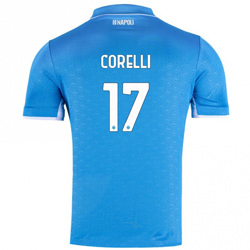 Niño Fútbol Camiseta Alice Corelli #17 Azul Cielo 1ª Equipación 2024/25 Argentina