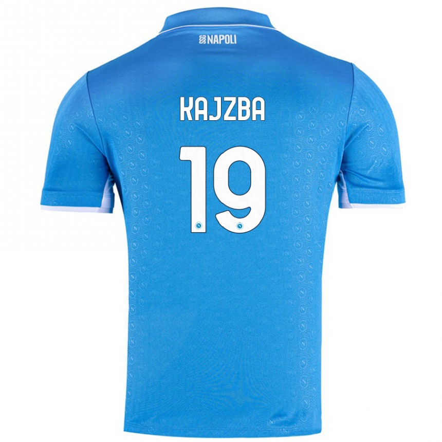 Niño Fútbol Camiseta Nina Kajzba #19 Azul Cielo 1ª Equipación 2024/25 Argentina