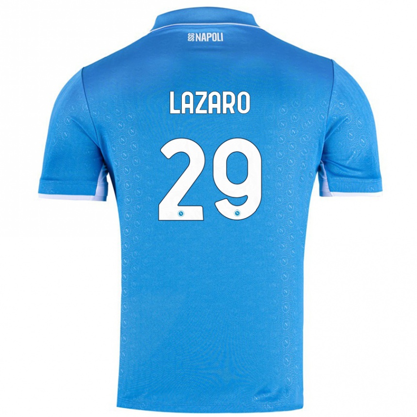 Niño Fútbol Camiseta Paloma Lázaro #29 Azul Cielo 1ª Equipación 2024/25 Argentina