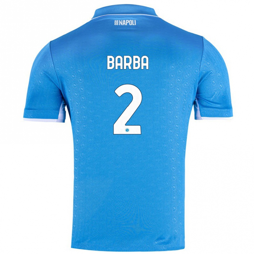 Niño Fútbol Camiseta Benedetto Barba #2 Azul Cielo 1ª Equipación 2024/25 Argentina