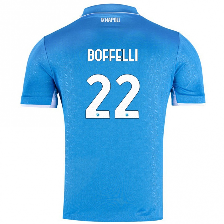 Niño Fútbol Camiseta Valerio Boffelli #22 Azul Cielo 1ª Equipación 2024/25 Argentina