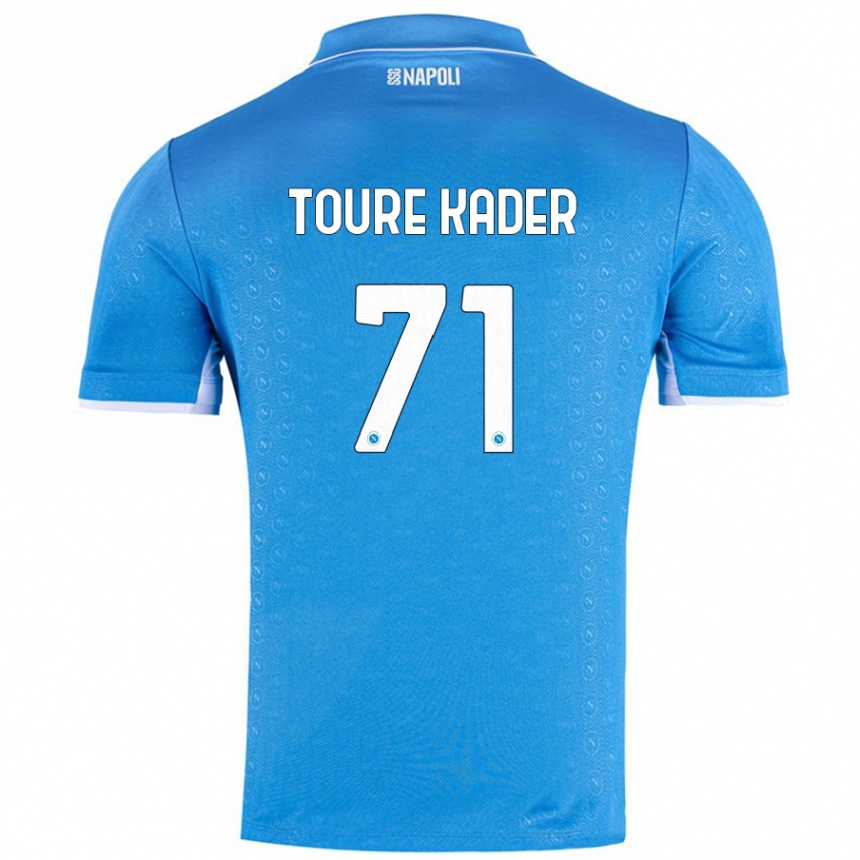 Niño Fútbol Camiseta Aziz Toure Kader #71 Azul Cielo 1ª Equipación 2024/25 Argentina