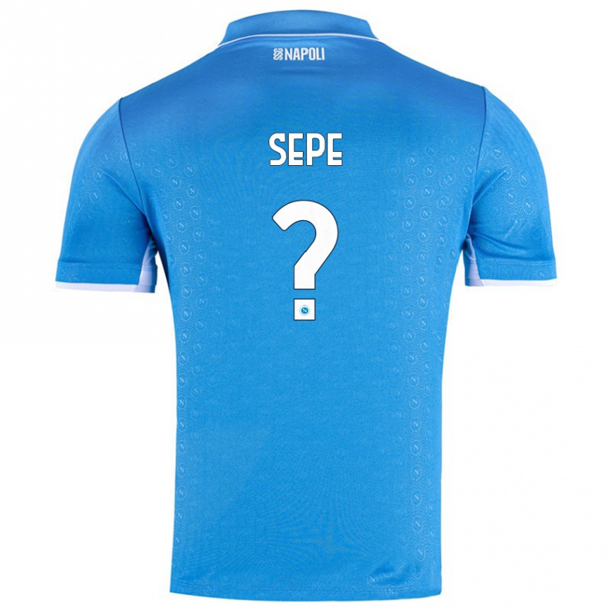 Niño Fútbol Camiseta Mauro Sepe #0 Azul Cielo 1ª Equipación 2024/25 Argentina