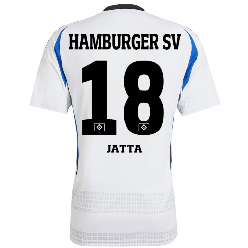 Niño Fútbol Camiseta Bakery Jatta #18 Blanco Azul 1ª Equipación 2024/25 Argentina