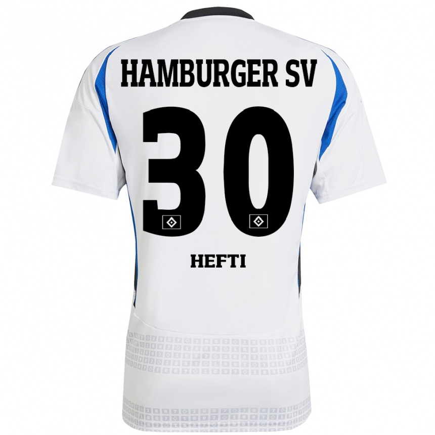 Niño Fútbol Camiseta Silvan Hefti #30 Blanco Azul 1ª Equipación 2024/25 Argentina