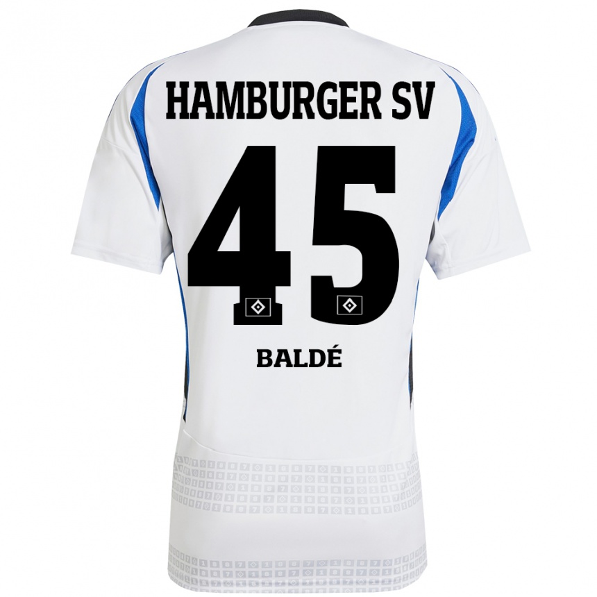 Niño Fútbol Camiseta Fabio Baldé #45 Blanco Azul 1ª Equipación 2024/25 Argentina