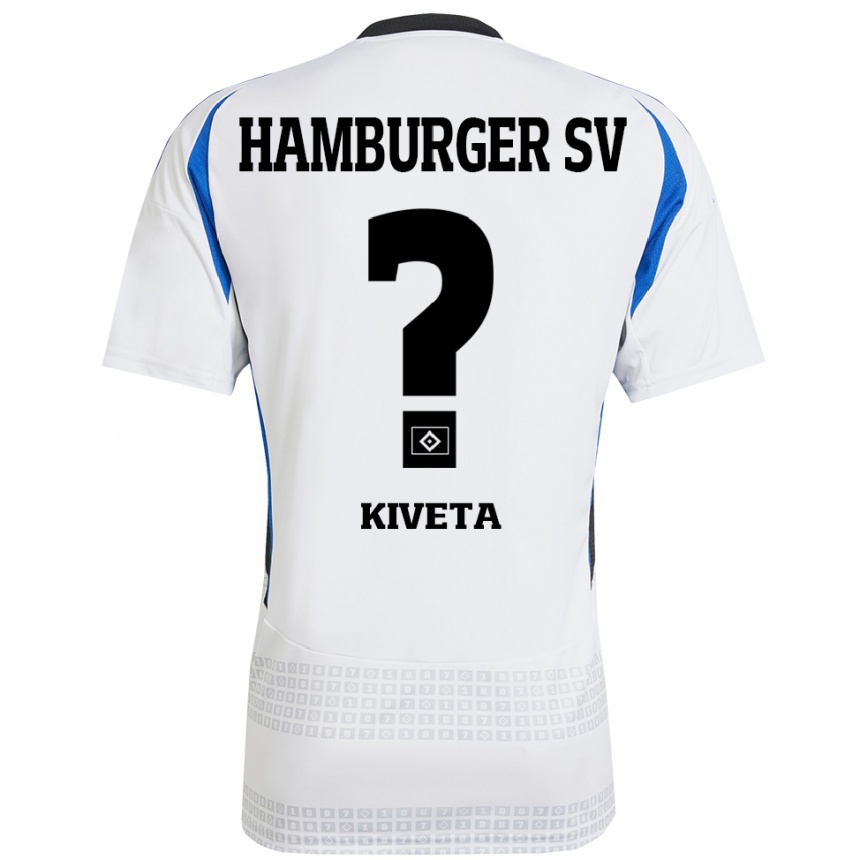 Niño Fútbol Camiseta Glory Kiveta #0 Blanco Azul 1ª Equipación 2024/25 Argentina