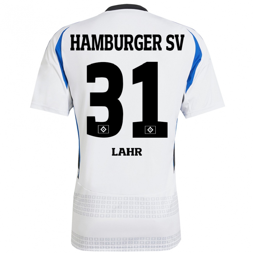 Niño Fútbol Camiseta Jobina Lahr #31 Blanco Azul 1ª Equipación 2024/25 Argentina