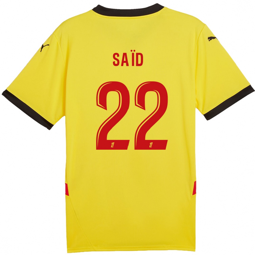 Niño Fútbol Camiseta Wesley Saïd #22 Amarillo Rojo 1ª Equipación 2024/25 Argentina