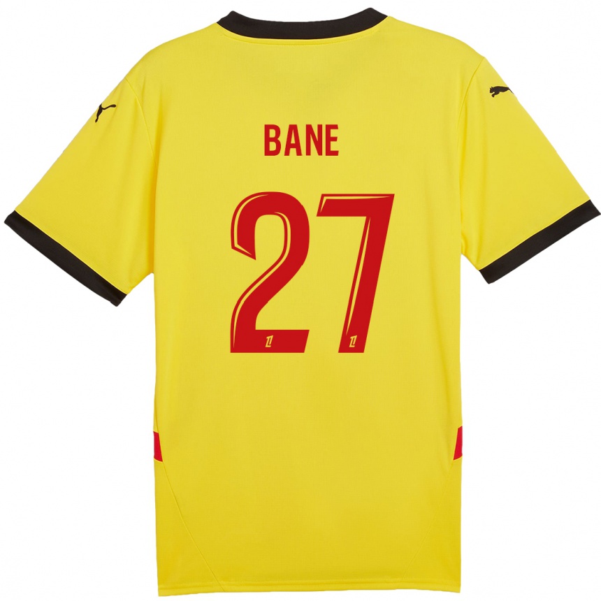 Niño Fútbol Camiseta Sidi Bane #27 Amarillo Rojo 1ª Equipación 2024/25 Argentina