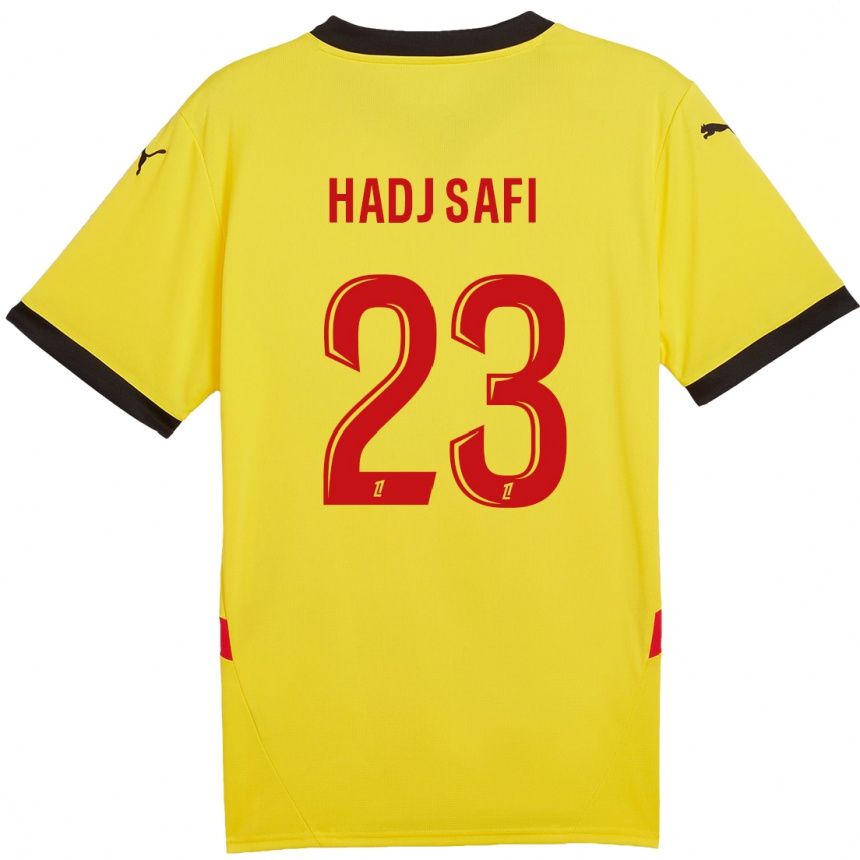 Niño Fútbol Camiseta Souhina Hadj Safi #23 Amarillo Rojo 1ª Equipación 2024/25 Argentina