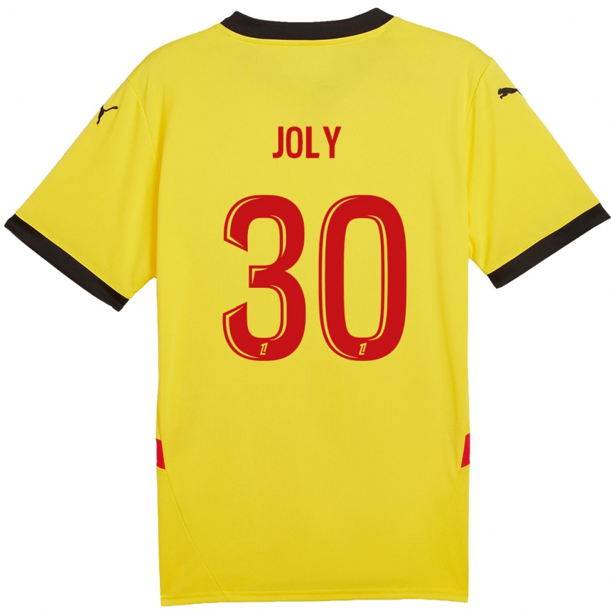 Niño Fútbol Camiseta Blandine Joly #30 Amarillo Rojo 1ª Equipación 2024/25 Argentina