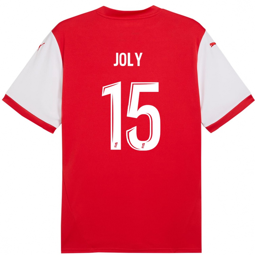 Niño Fútbol Camiseta Lou-Ann Joly #15 Rojo Blanco 1ª Equipación 2024/25 Argentina