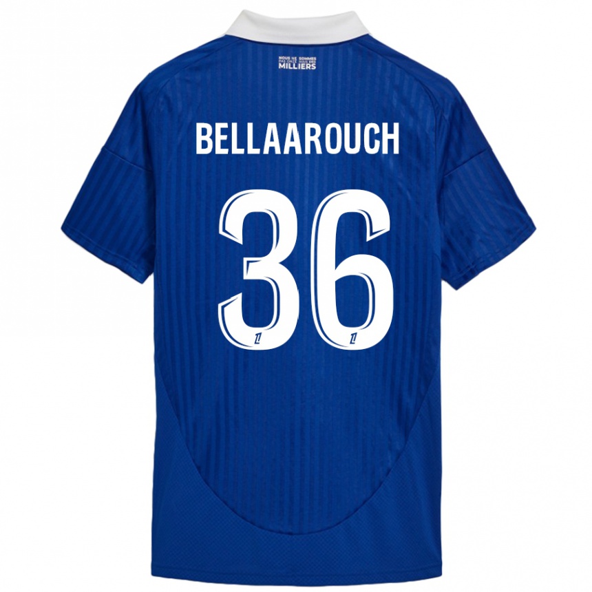 Niño Fútbol Camiseta Alaa Bellaarouch #36 Azul Blanco 1ª Equipación 2024/25 Argentina