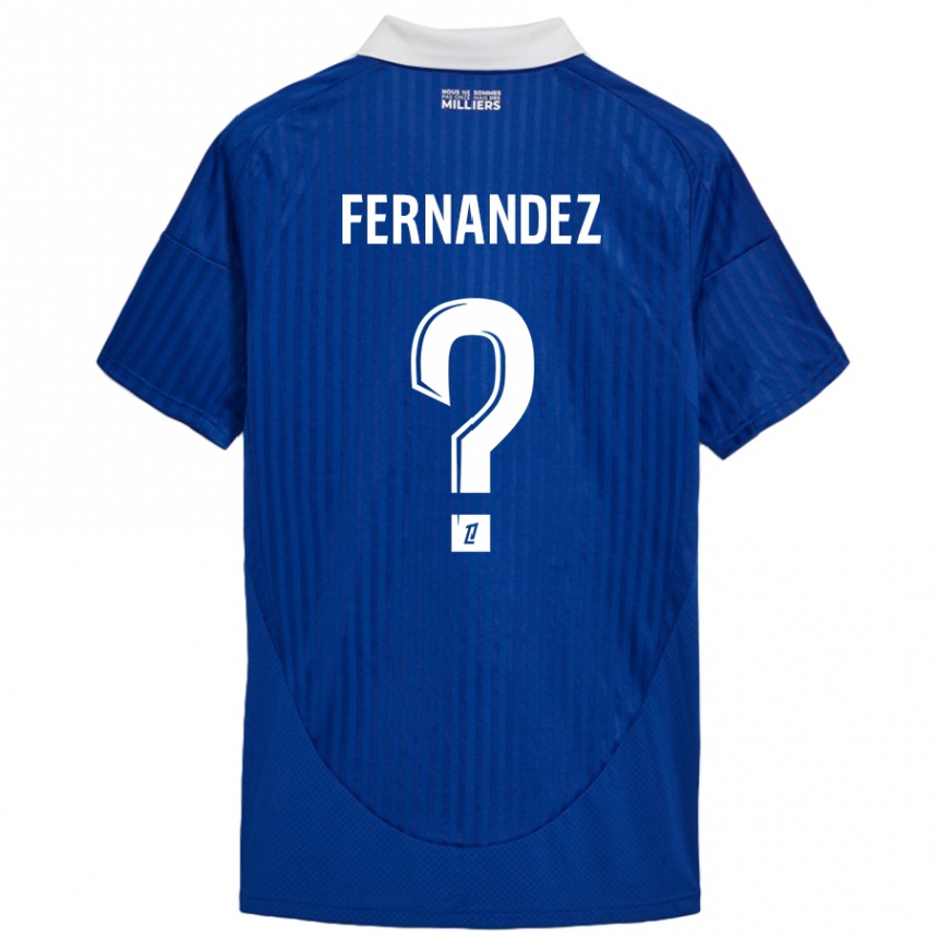 Niño Fútbol Camiseta Elies Araar Fernandez #0 Azul Blanco 1ª Equipación 2024/25 Argentina