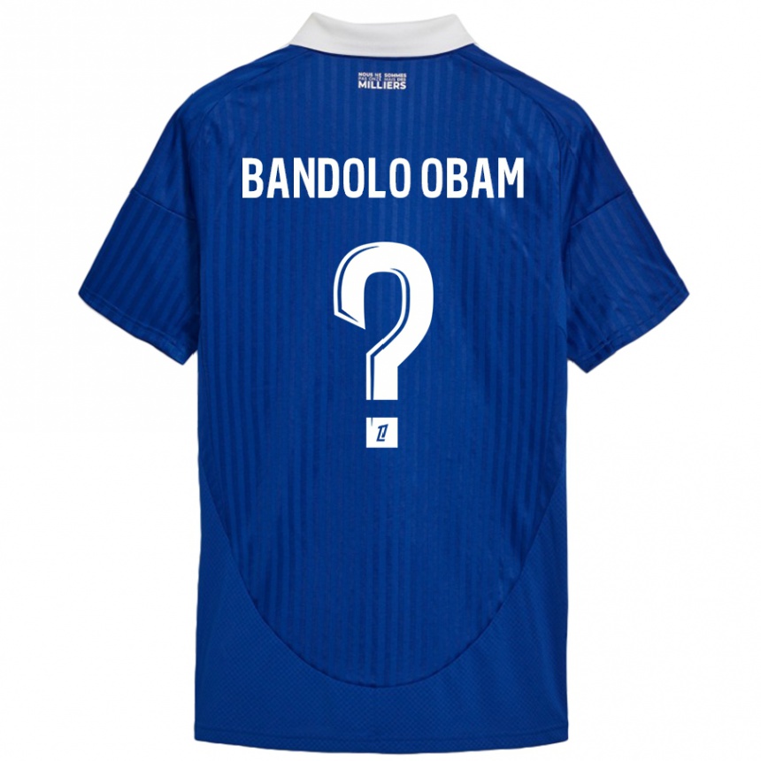 Niño Fútbol Camiseta Randy Bandolo Obam #0 Azul Blanco 1ª Equipación 2024/25 Argentina