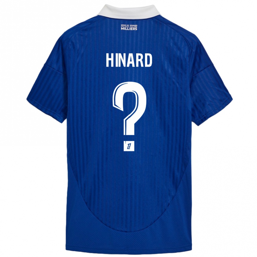 Niño Fútbol Camiseta Noa Hinard #0 Azul Blanco 1ª Equipación 2024/25 Argentina