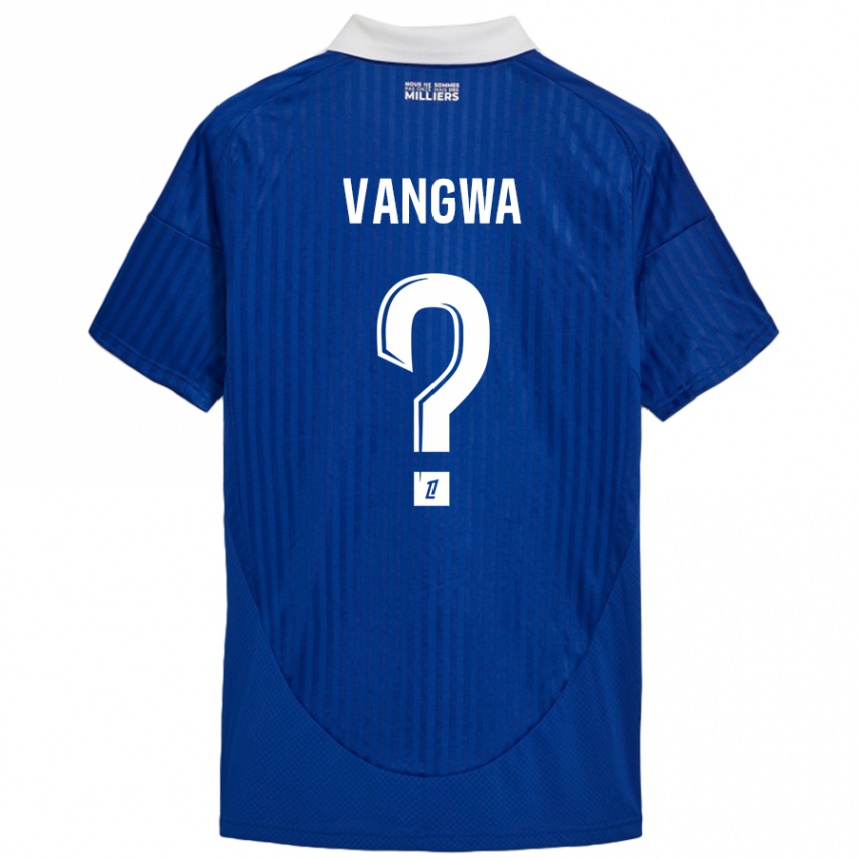 Niño Fútbol Camiseta Jilva Vangwa #0 Azul Blanco 1ª Equipación 2024/25 Argentina