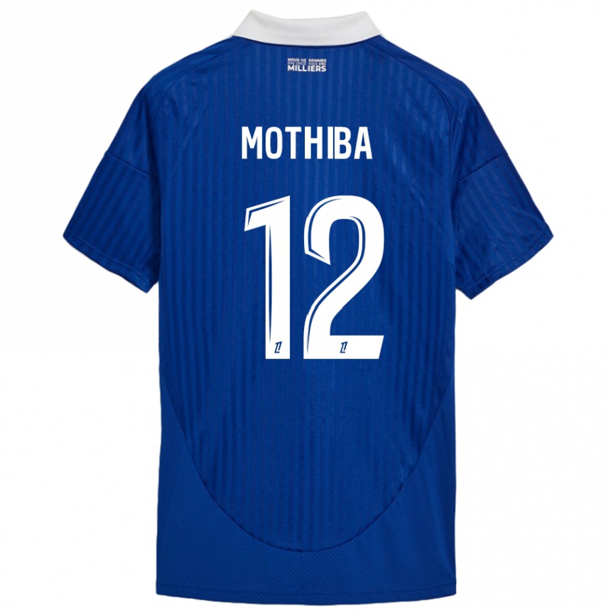 Niño Fútbol Camiseta Lebo Mothiba #12 Azul Blanco 1ª Equipación 2024/25 Argentina