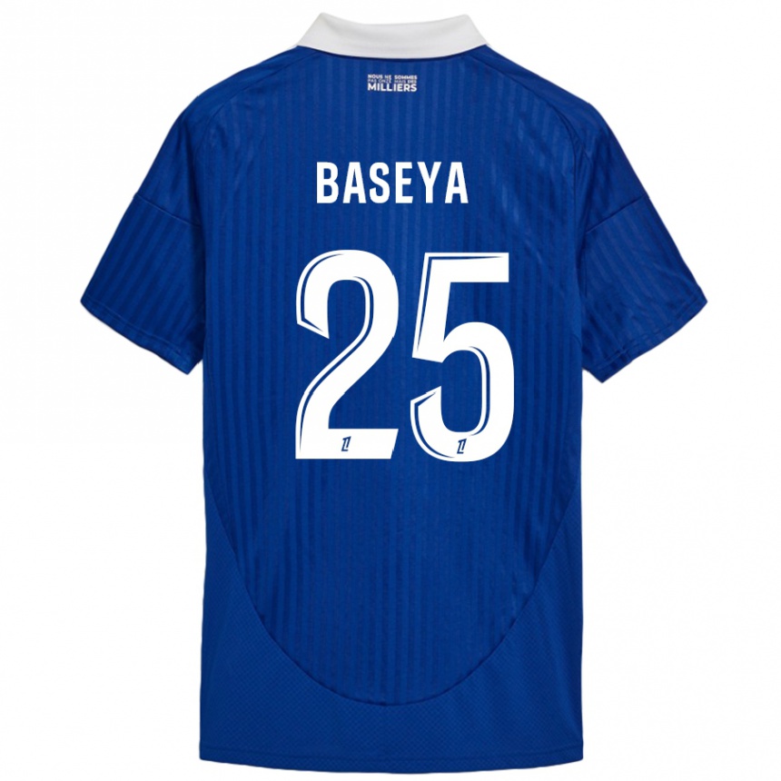 Niño Fútbol Camiseta Steven Baseya #25 Azul Blanco 1ª Equipación 2024/25 Argentina