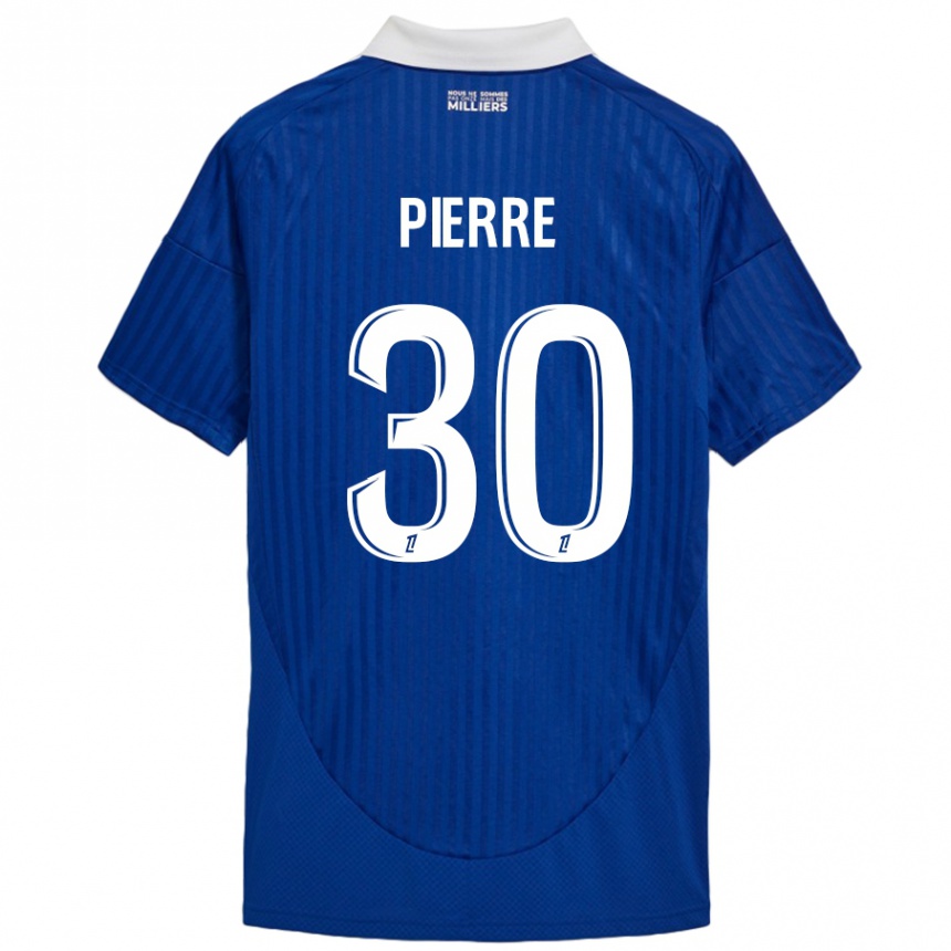 Niño Fútbol Camiseta Alexandre Pierre #30 Azul Blanco 1ª Equipación 2024/25 Argentina