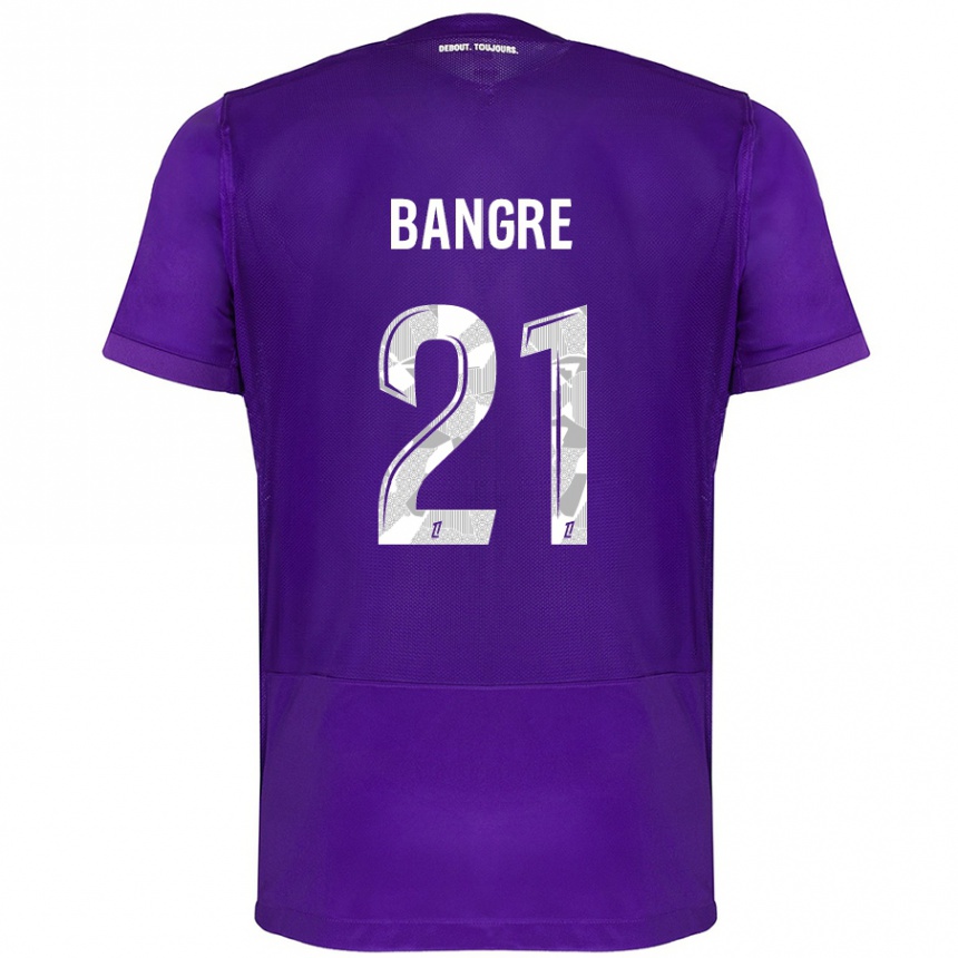 Niño Fútbol Camiseta Mamady Bangré #21 Morado Blanco 1ª Equipación 2024/25 Argentina