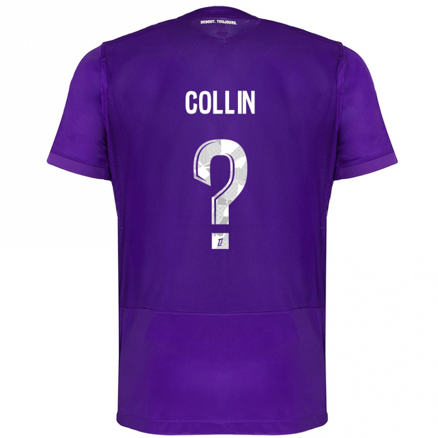 Niño Fútbol Camiseta Théo Collin #0 Morado Blanco 1ª Equipación 2024/25 Argentina