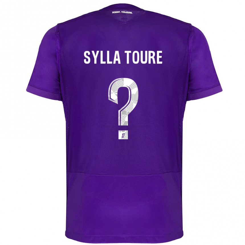 Niño Fútbol Camiseta Ismael Sylla Touré #0 Morado Blanco 1ª Equipación 2024/25 Argentina