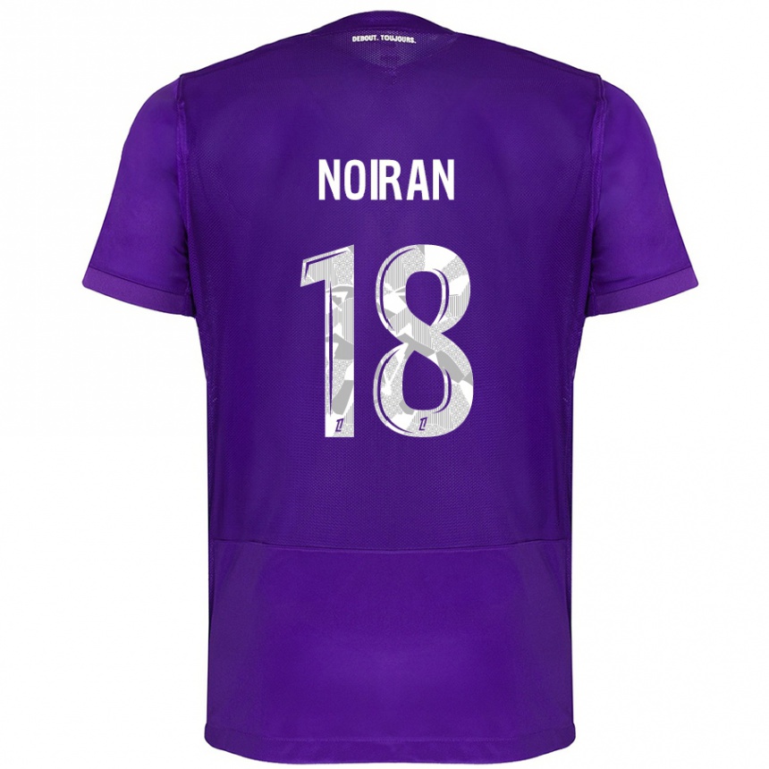 Niño Fútbol Camiseta Clara Noiran #18 Morado Blanco 1ª Equipación 2024/25 Argentina