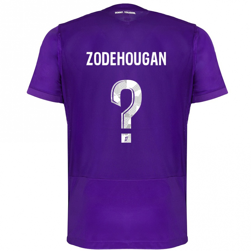 Niño Fútbol Camiseta Yanis Zodehougan #0 Morado Blanco 1ª Equipación 2024/25 Argentina