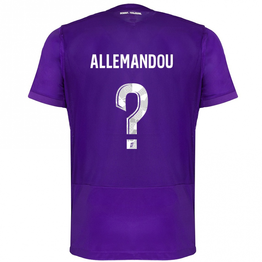 Niño Fútbol Camiseta Teddy Allemandou #0 Morado Blanco 1ª Equipación 2024/25 Argentina