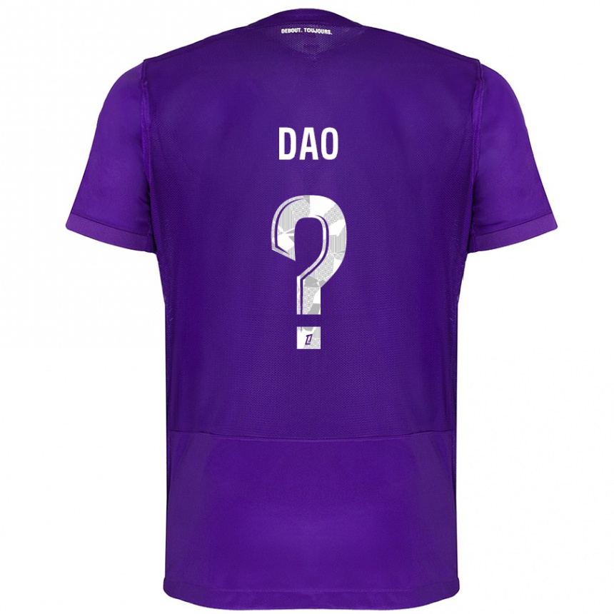 Niño Fútbol Camiseta Elyess Dao #0 Morado Blanco 1ª Equipación 2024/25 Argentina